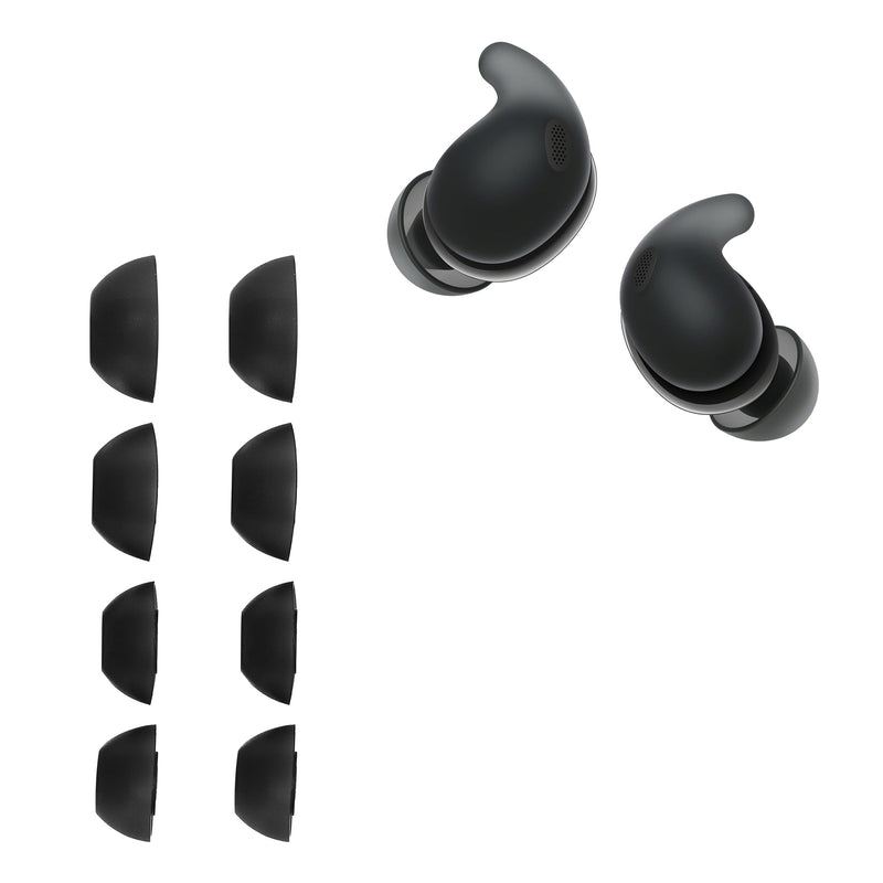 kwmobile Replacement Earpads compatible with Sony LinkBuds Fit WF-LS910N - 4 Sizes - Replacement Ear Tips In-Ear Headphones - Earpads