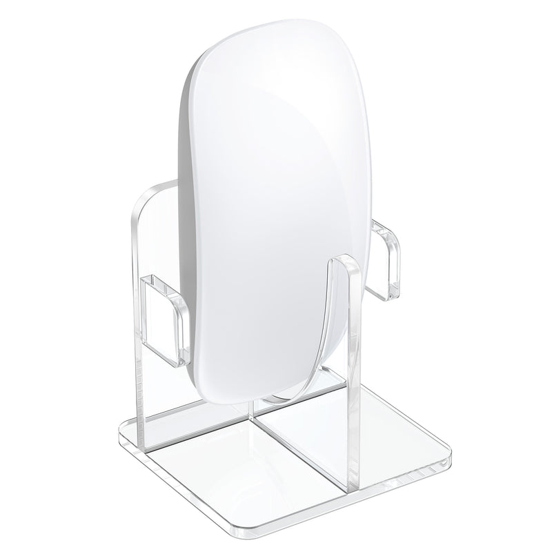 kwmobile Maushalter kompatibel mit Apple Magic Mouse 1 / Magic Mouse 2 / Logitech Pebble Wireless Ständer - Maus-Display-Ständer mit Antirutschfüßen - Transparent Transparent  