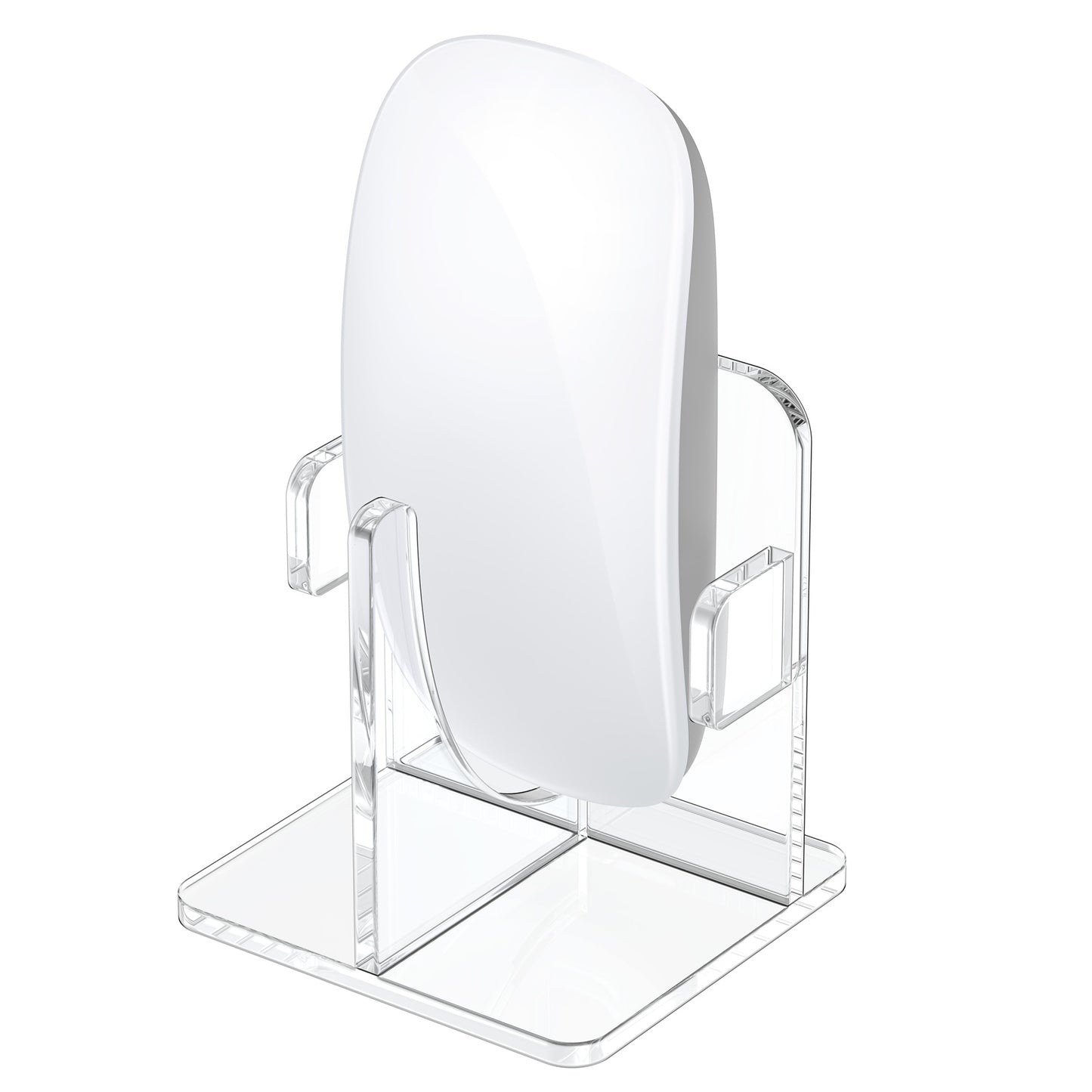kwmobile Mouse Holder compatible with Apple Magic Mouse 1 / Magic Mouse 2 / Logitech Pebble Wireless Stand - Mouse Display Stand with Anti-Slip Feet