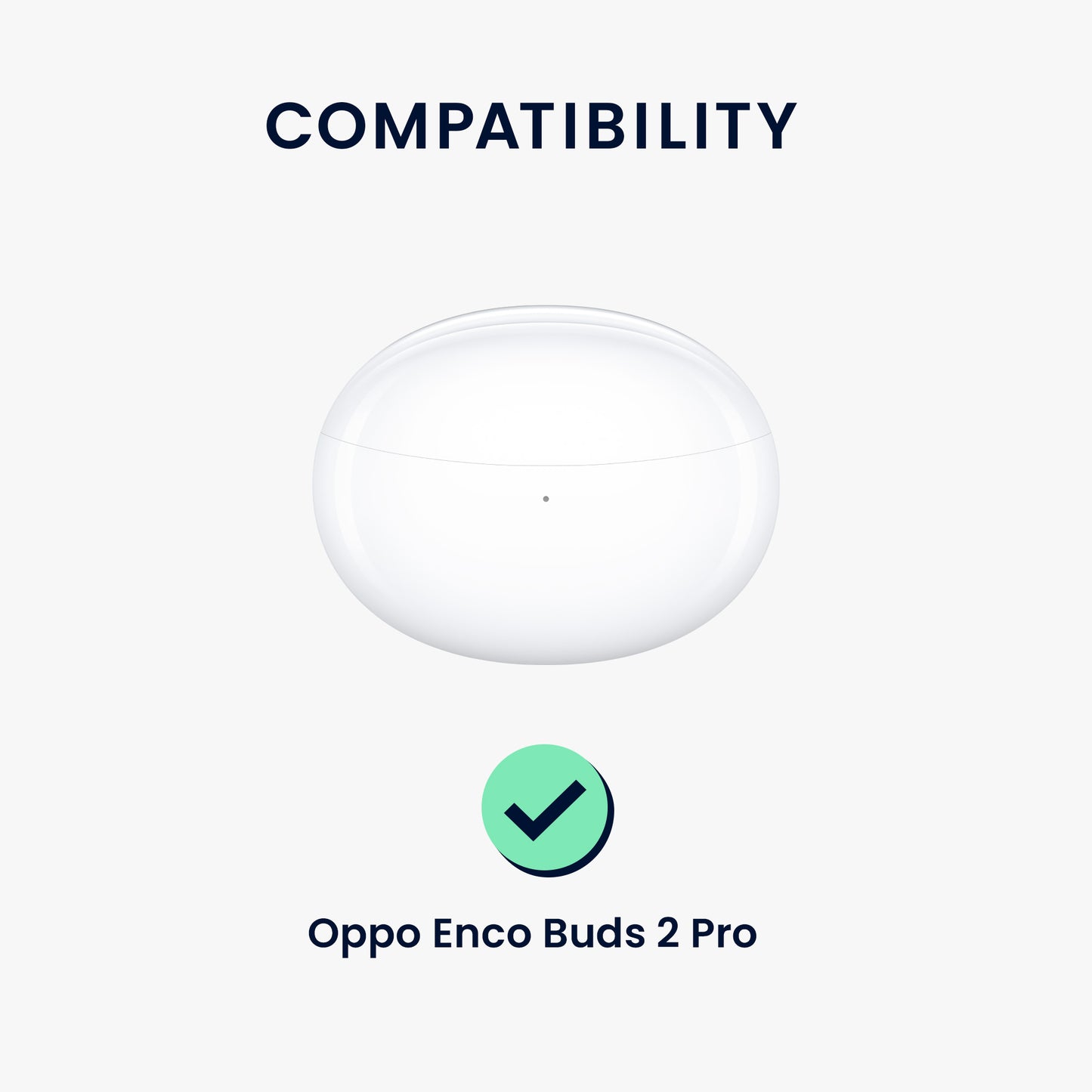 Silicone Case for Oppo Enco Buds 2 Pro Don't Touch My Headphones Design