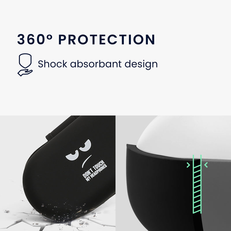 Silicone Case for Oppo Enco Buds 2 Pro Don't Touch My Headphones Design