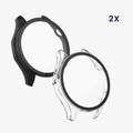 kwmobile Glass Case for Huawei Watch GT6 46mm Protective Cover Full-Body Fitness Tracker Case Set