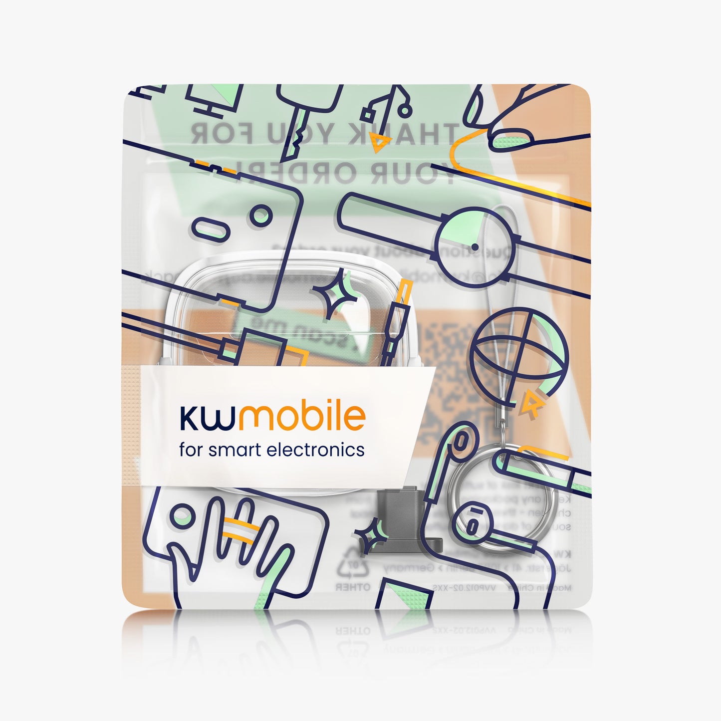 kwmobile Headphone Case compatible with Huawei FreeBuds SE2 / SE3 Case Headphones Cover with Security Lock