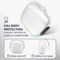 kwmobile Headphone Case compatible with Huawei FreeBuds SE2 / SE3 Case Headphones Cover with Security Lock