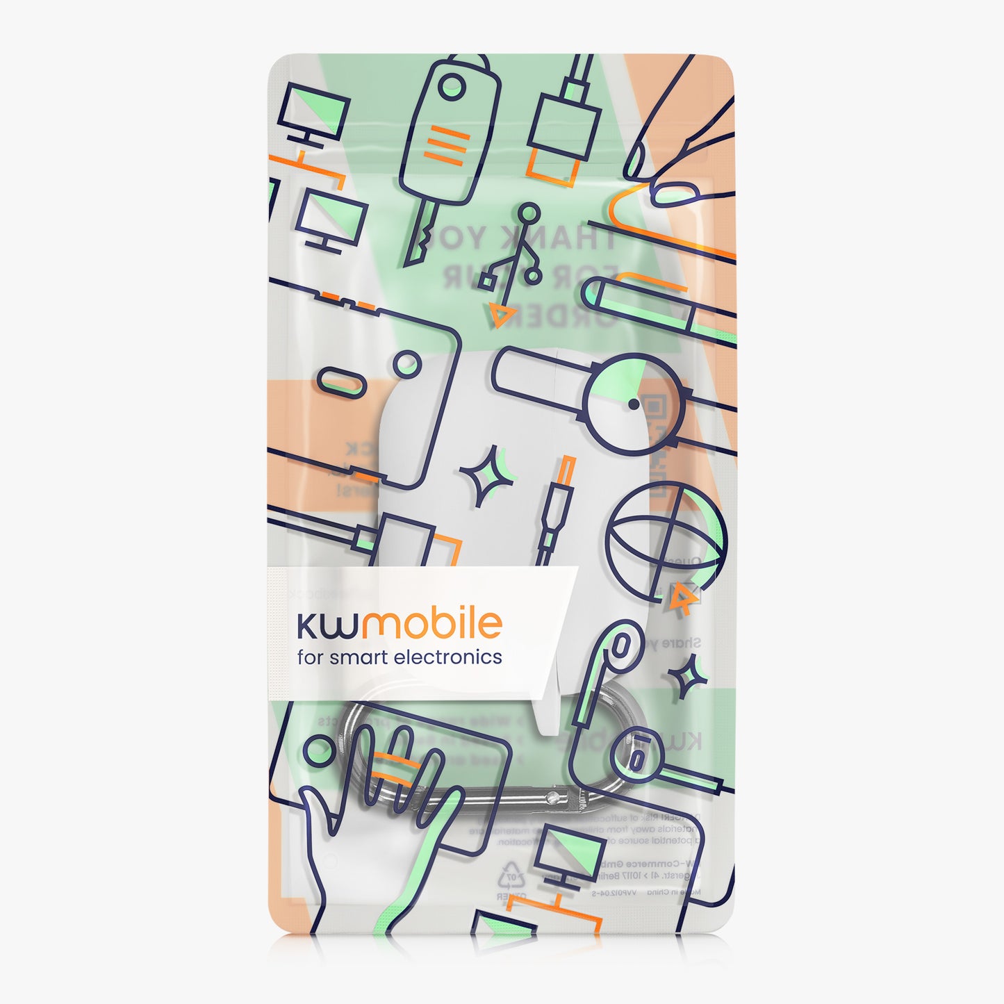 kwmobile Case Compatible with Apple Airpods Pro 3 Headphone Case Cover