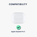 kwmobile Case Compatible with Apple Airpods Pro 3 Headphone Case Cover