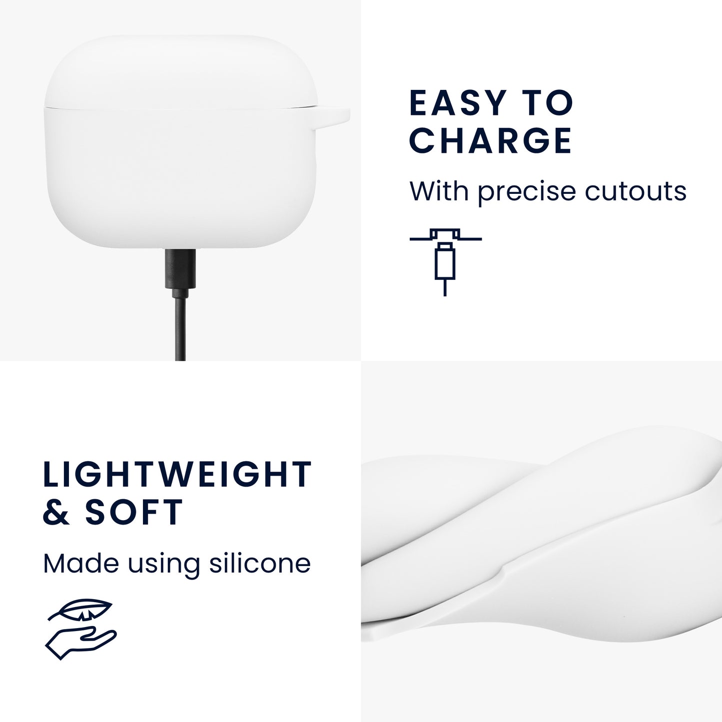 kwmobile Case Compatible with Apple Airpods Pro 3 Headphone Case Cover
