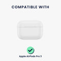kwmobile Headphone Case compatible with Apple AirPods Pro 3 Case Headphone Cover with Stand Function and Safety Clasp