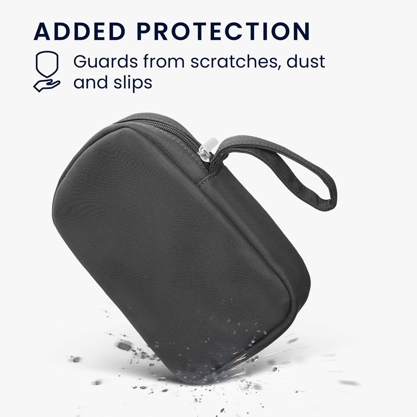 kwmobile Headphone Case for Over-Ear Headphones compatible with Sony WH-CH520 / WH-CH510 / MDR-ZX110 Case - Headphone Cover with Zipper