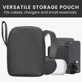 kwmobile Headphone Case for Over-Ear Headphones compatible with Sony WH-CH520 / WH-CH510 / MDR-ZX110 Case - Headphone Cover with Zipper