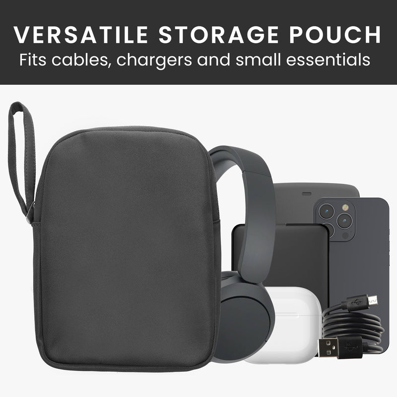 kwmobile Headphone Case for Over-Ear Headphones compatible with Sony WH-CH520 / WH-CH510 / MDR-ZX110 Case - Headphone Cover with Zipper