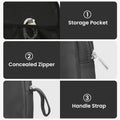 kwmobile Headphone Case for Over-Ear Headphones compatible with Headset / Overear Headphone Case - Headphone Cover with Zipper