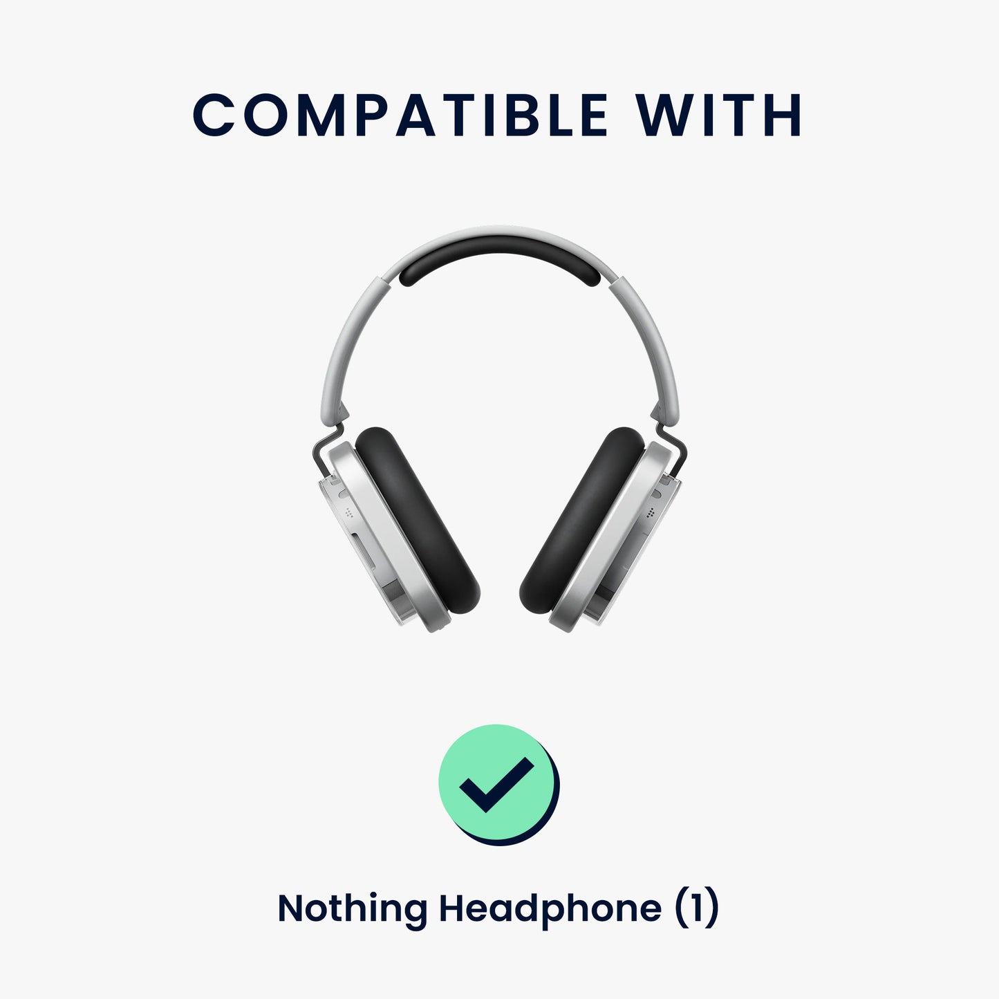 kwmobile 3in1 Headphone Case for Over-Ear Headphones compatible with Nothing Headphone (1) Cover