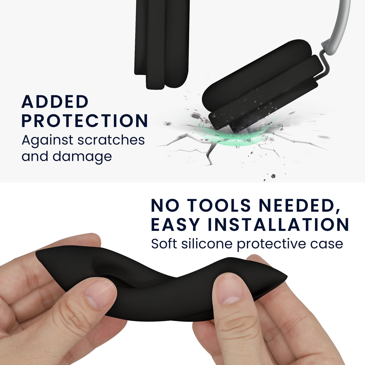 kwmobile 3in1 Headphone Case for Over-Ear Headphones compatible with Nothing Headphone (1) Cover
