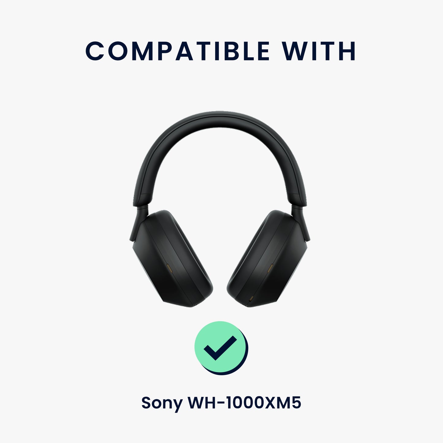 kwmobile Headphone Case for Over-Ear Headphones compatible with Sony WH-1000XM5 Case
