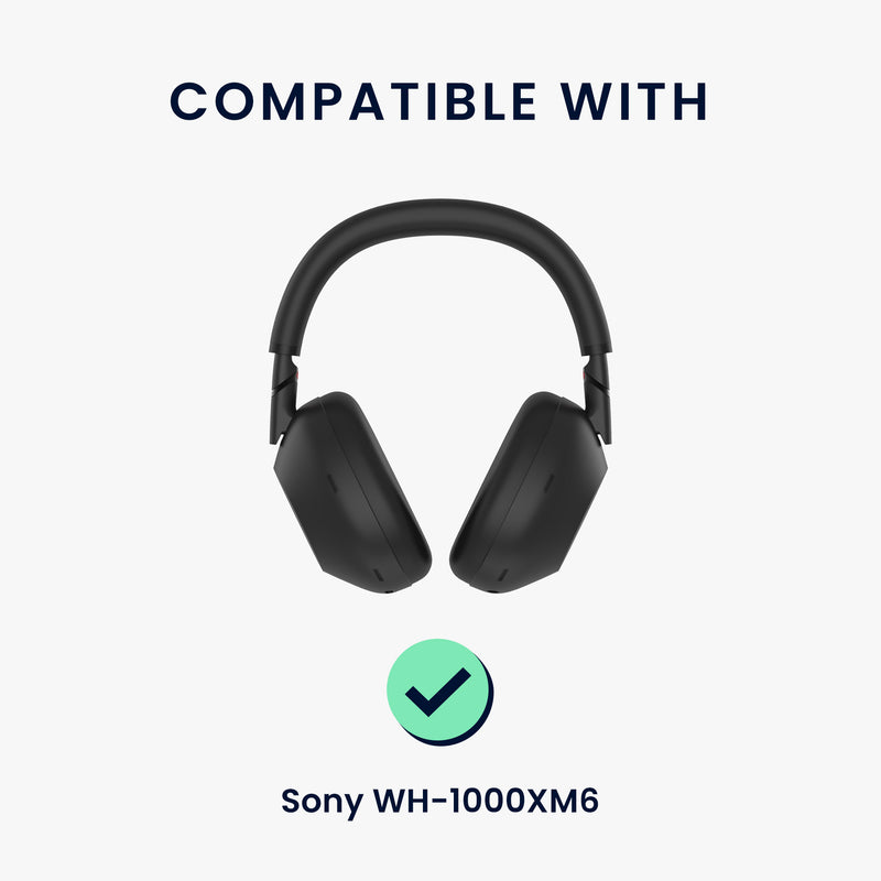 kwmobile 3in1 Headphone Case for Over-Ear Headphones compatible with Sony WH-1000XM6 Cover