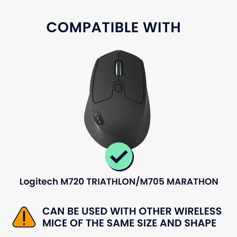 kwmobile Mouse Case compatible with Logitech M720 TRIATHLON / M705 MARATHON - Case for Bluetooth Mouse made of sturdy neoprene fabric