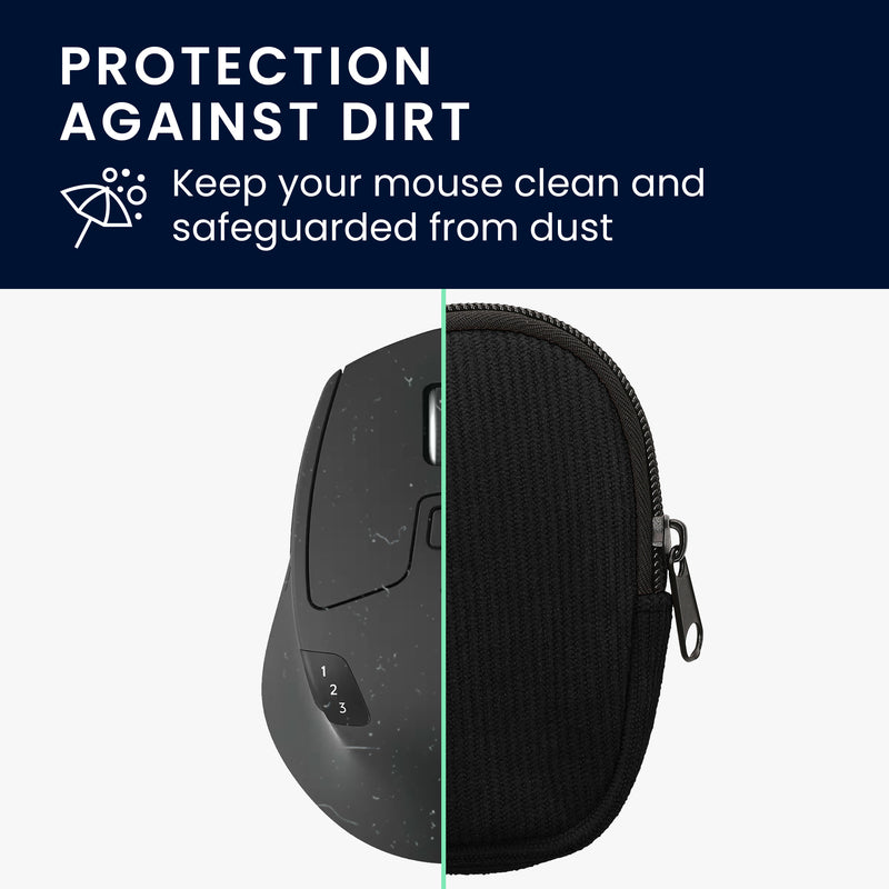 kwmobile Mouse Case compatible with Logitech M720 TRIATHLON / M705 MARATHON - Case for Bluetooth Mouse made of sturdy neoprene fabric