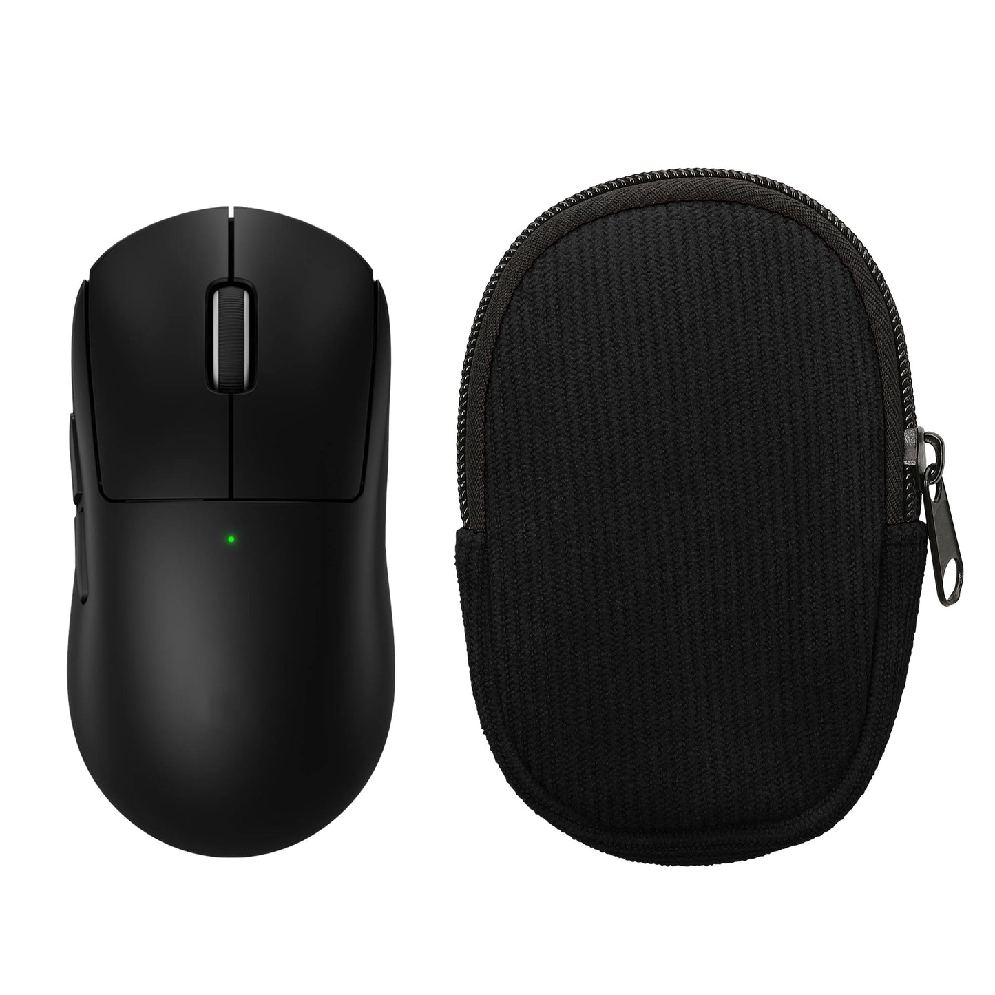 kwmobile Maus Tasche kompatibel mit Logitech G PRO X Superlight 2 Hülle - Case für Bluetooth Maus aus robustem Cord und Neopren Stoff - Schwarz Schwarz  