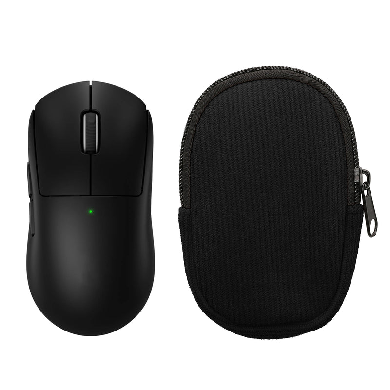 kwmobile Maus Tasche kompatibel mit Logitech G PRO X Superlight 2 Hülle - Case für Bluetooth Maus aus robustem Cord und Neopren Stoff - Schwarz Schwarz  