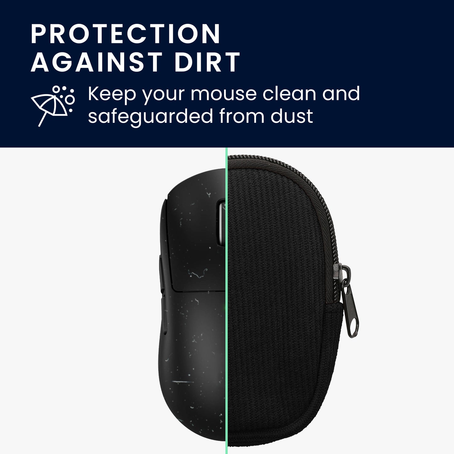 kwmobile Mouse Pouch compatible with Logitech G PRO X Superlight 2 Case - Cover for Bluetooth Mouse made of Durable Neoprene Fabric
