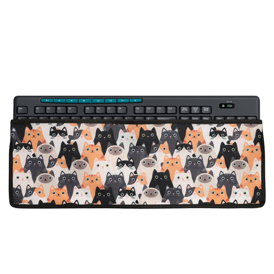 kwmobile Tastaturabdeckung Tastatur Hülle für Logitech MK270 Wireless - Abdeckung 46,5 x 16,3 cm Staubschutz - Keyboard Cover - Tastaturschutz Schutzhülle Orange  [dsg01]