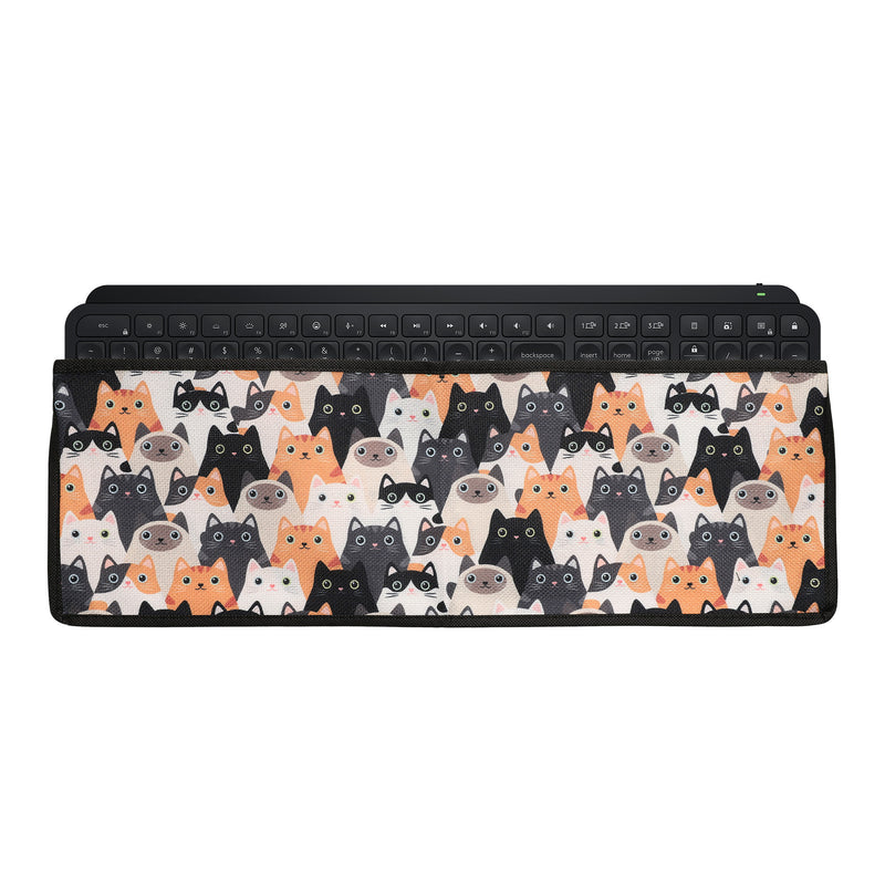 kwmobile Tastaturabdeckung Tastatur Hülle für Logitech MX Keys Wireless - Abdeckung 46,6 x 14,8 cm Staubschutz - Keyboard Cover - Tastaturschutz Schutzhülle Orange  [dsg01]