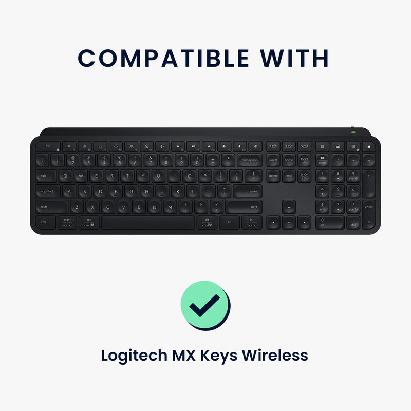 kwmobile Keyboard Cover for Logitech MX Keys Wireless Dust Cover Keyboard Protector Protective Cover