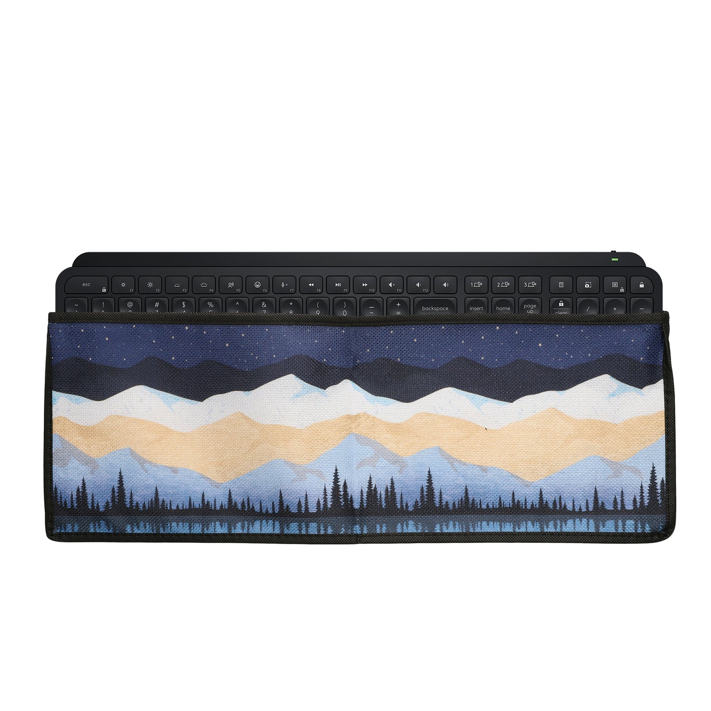 kwmobile Tastaturabdeckung Tastatur Hülle für Logitech MX Keys Wireless - Abdeckung 46,6 x 14,8 cm Staubschutz - Keyboard Cover - Tastaturschutz Schutzhülle Weiß  [dsg02]