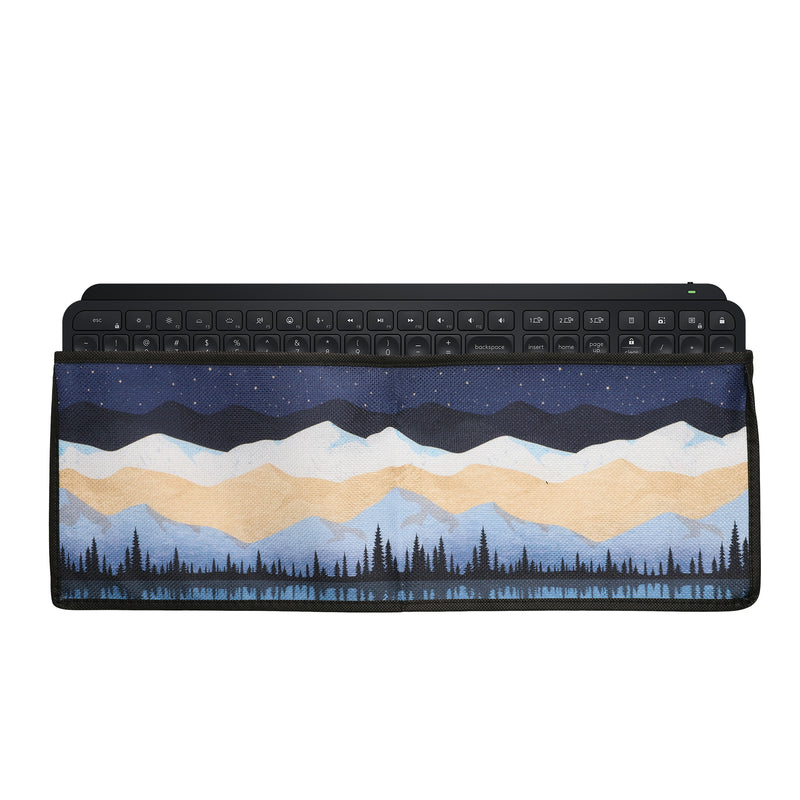 kwmobile Tastaturabdeckung Tastatur Hülle für Logitech MX Keys Wireless - Abdeckung 46,6 x 14,8 cm Staubschutz - Keyboard Cover - Tastaturschutz Schutzhülle Weiß  [dsg02]