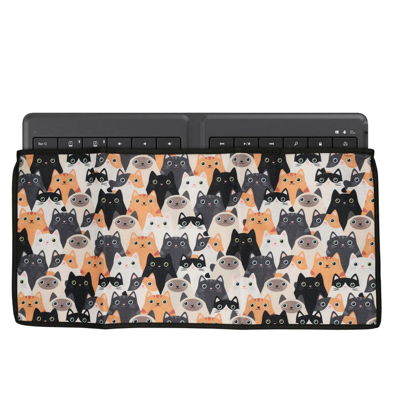 kwmobile Tastaturabdeckung Tastatur Hülle für Universal Keyboard (L) - Abdeckung 52 x 24,5 cm Staubschutz - Keyboard Cover - Tastaturschutz Schutzhülle Orange  [dsg01]
