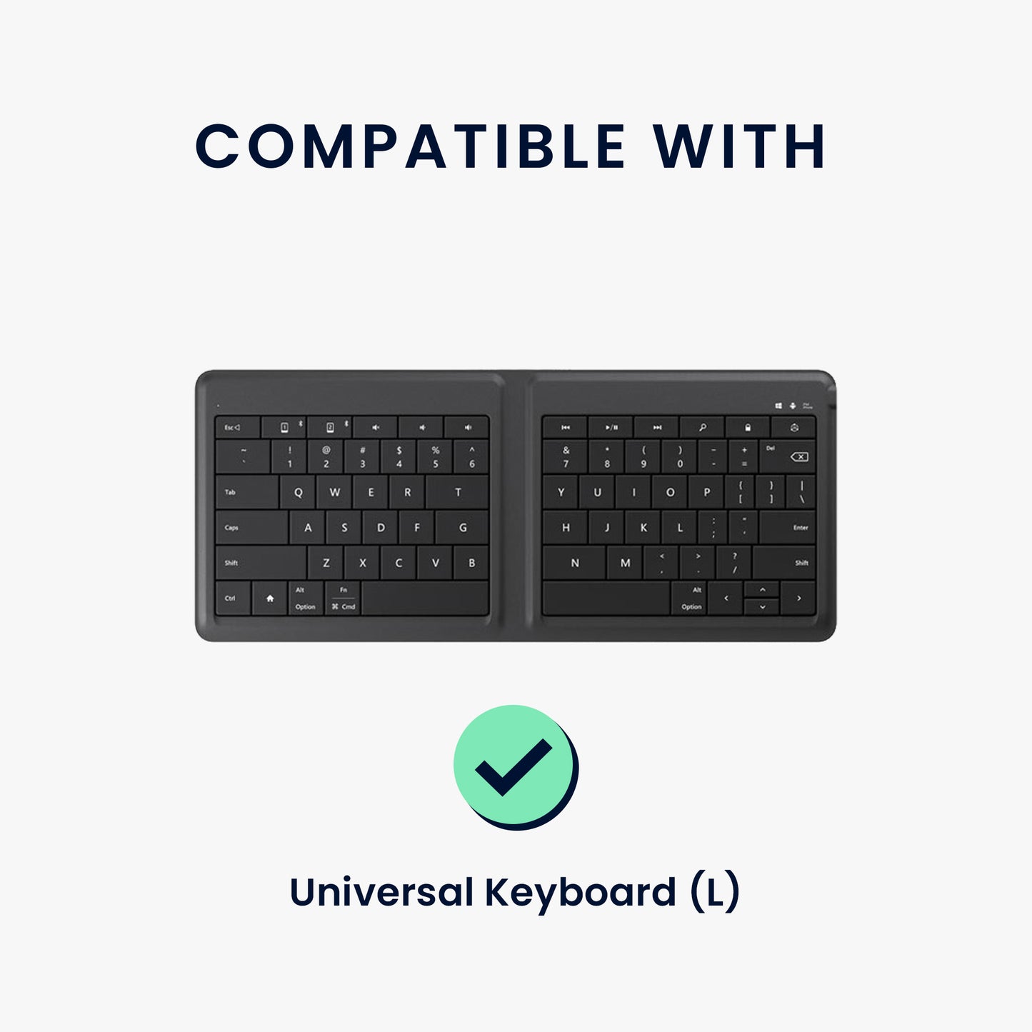 kwmobile Keyboard Cover for Universal Keyboard - 52 x 24.5 cm Dust Cover - Keyboard Protector