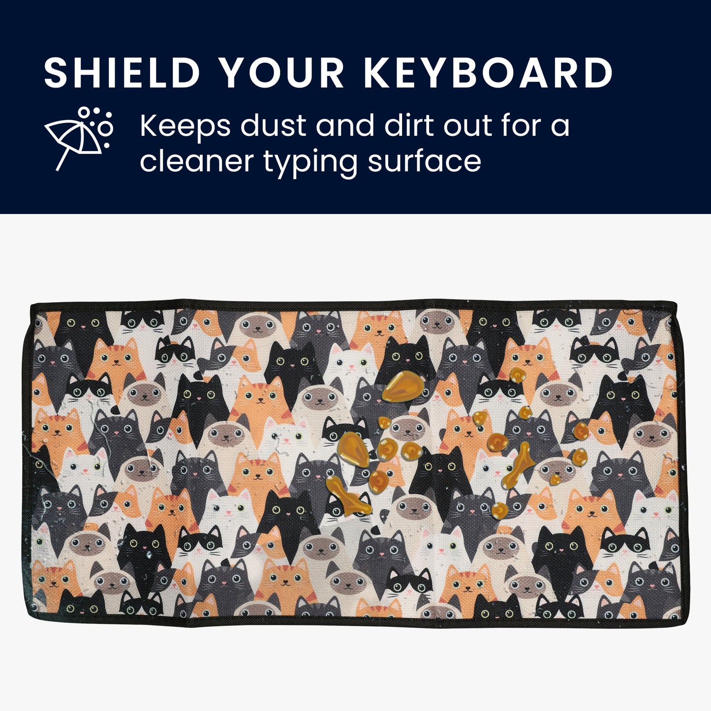 kwmobile Keyboard Cover for Universal Keyboard - 52 x 24.5 cm Dust Cover - Keyboard Protector