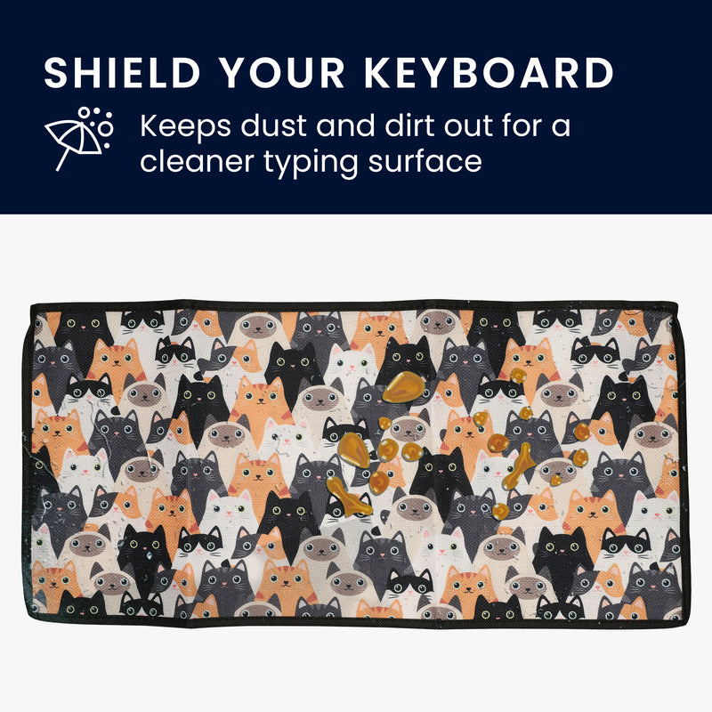 kwmobile Keyboard Cover for Universal Keyboard - 52 x 24.5 cm Dust Cover - Keyboard Protector