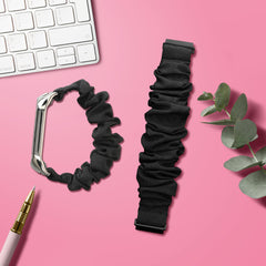 kwmobile Ersatz Armband kompatibel mit Xiaomi Redmi Watch 5 Active / Watch 5 Lite Smartwatch Scrunchie Haargummi Design