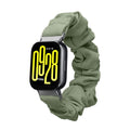 kwmobile Ersatz Armband kompatibel mit Xiaomi Redmi Watch 5 Active / Watch 5 Lite - Smartwatch Scrunchie Haargummi Design Grün - Innenmaße 14 - 19 cm Grün  