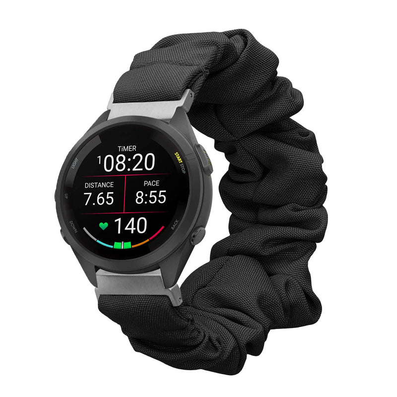 kwmobile Replacement Band compatible with Garmin Venu 3S / Venu 2S / vivoactive 4S / Forerunner 265S 255S - Smartwatch Scrunchie Hair Tie Design - Inner dimensions 14 - 19 cm
