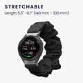 kwmobile Replacement Band compatible with Garmin Venu 3S / Venu 2S / vivoactive 4S / Forerunner 265S 255S - Smartwatch Scrunchie Hair Tie Design - Inner dimensions 14 - 19 cm