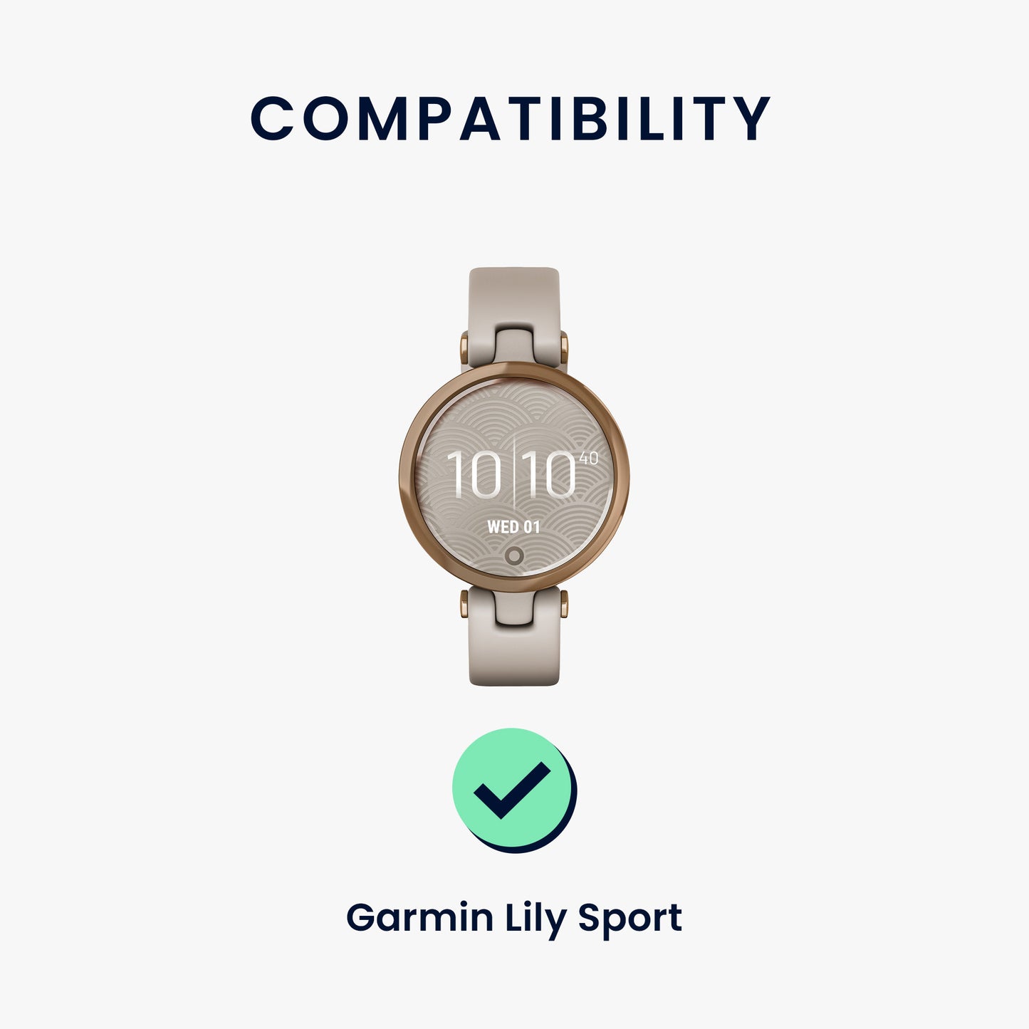 kwmobile Replacement Strap compatible with Garmin Lily Sport