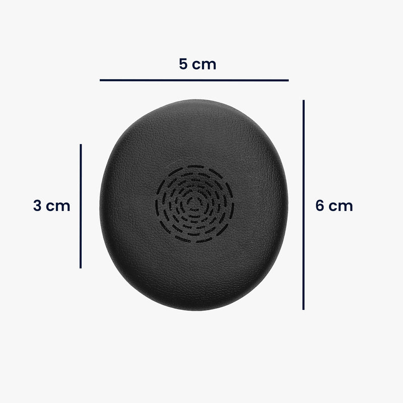 kwmobile Ear Pads for Jabra Engage 50 II / Engage 40 - Replacement Ear Cushions Headphone Spare Parts Over Ear Headphones