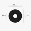 kwmobile Ear Pads for Jabra Biz 1500 / Biz 2400 / 1100 / UC Voice 550 / 750 Ear Cushion Replacement Parts Headphone Replacement Pads for Over Ear Headphones