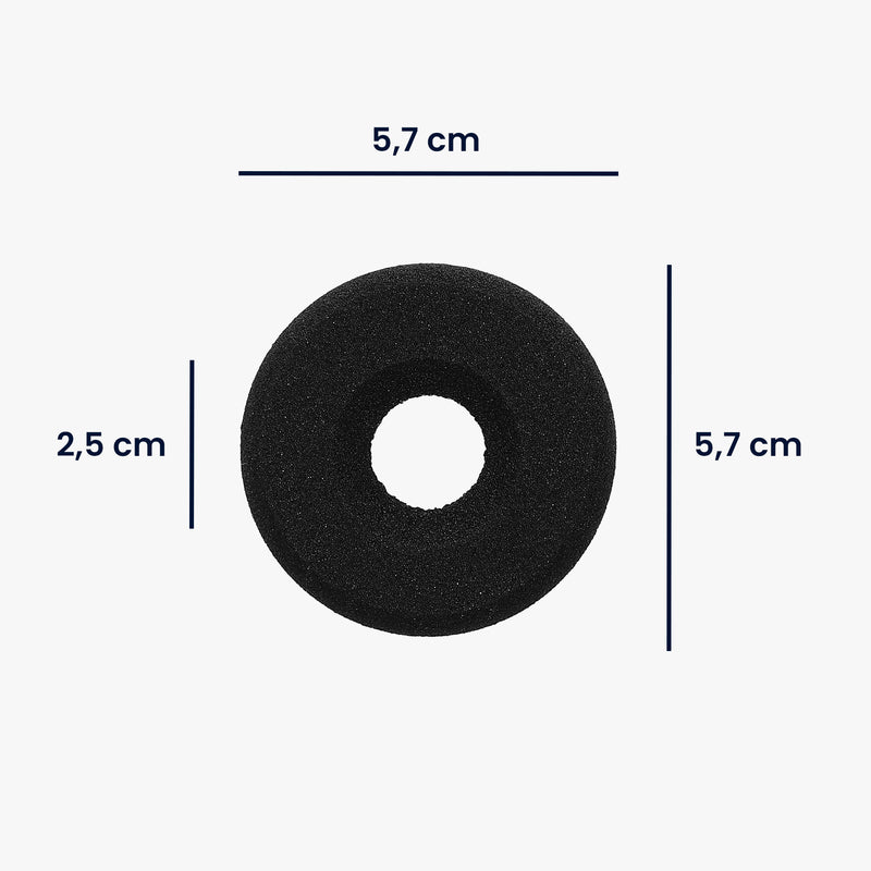 kwmobile Ear Pads for Jabra Biz 1500 / Biz 2400 / 1100 / UC Voice 550 / 750 Ear Cushion Replacement Parts Headphone Replacement Pads for Over Ear Headphones