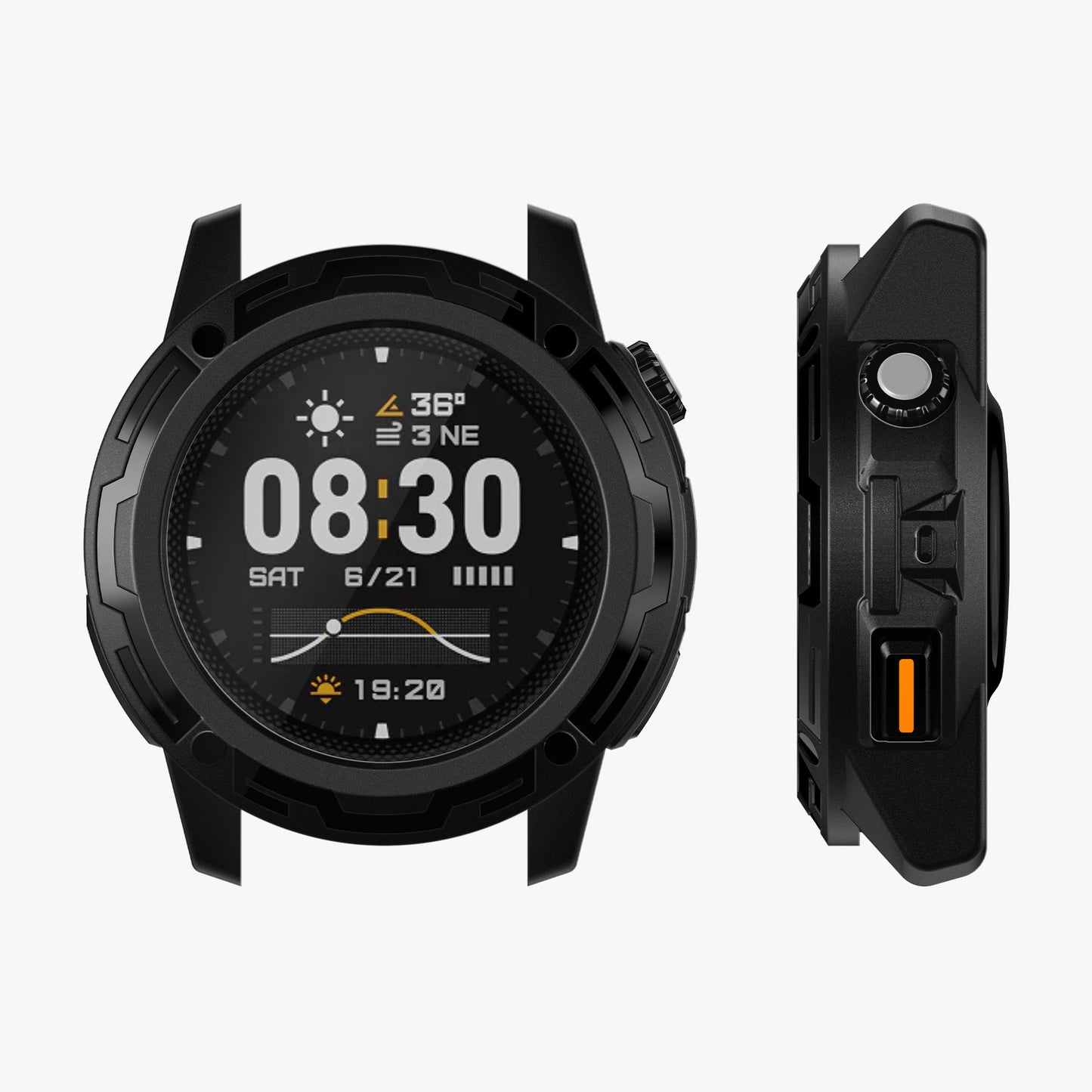 kwmobile Sports Protective Case compatible with COROS NOMAD Case without Tracker
