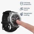 kwmobile Glass Case for Amazfit T-Rex3 Pro 48mm Protective Case Fullbody Fitness Tracker Case Set