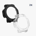 kwmobile Glass Case for Amazfit T-Rex3 Pro 48mm Protective Case Fullbody Fitness Tracker Case Set