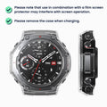 kwmobile Glass Case for Amazfit T-Rex3 Pro 48mm Protective Case Fullbody Fitness Tracker Case Set