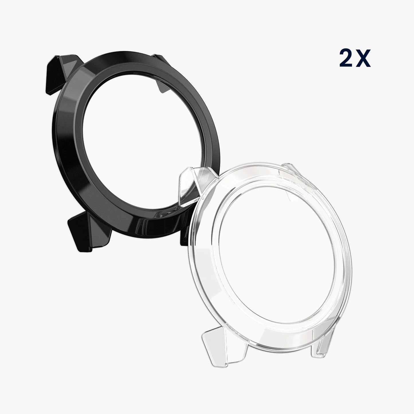 kwmobile Glass Case for COROS NOMAD Protective Cover Fullbody Fitness Tracker Case Set