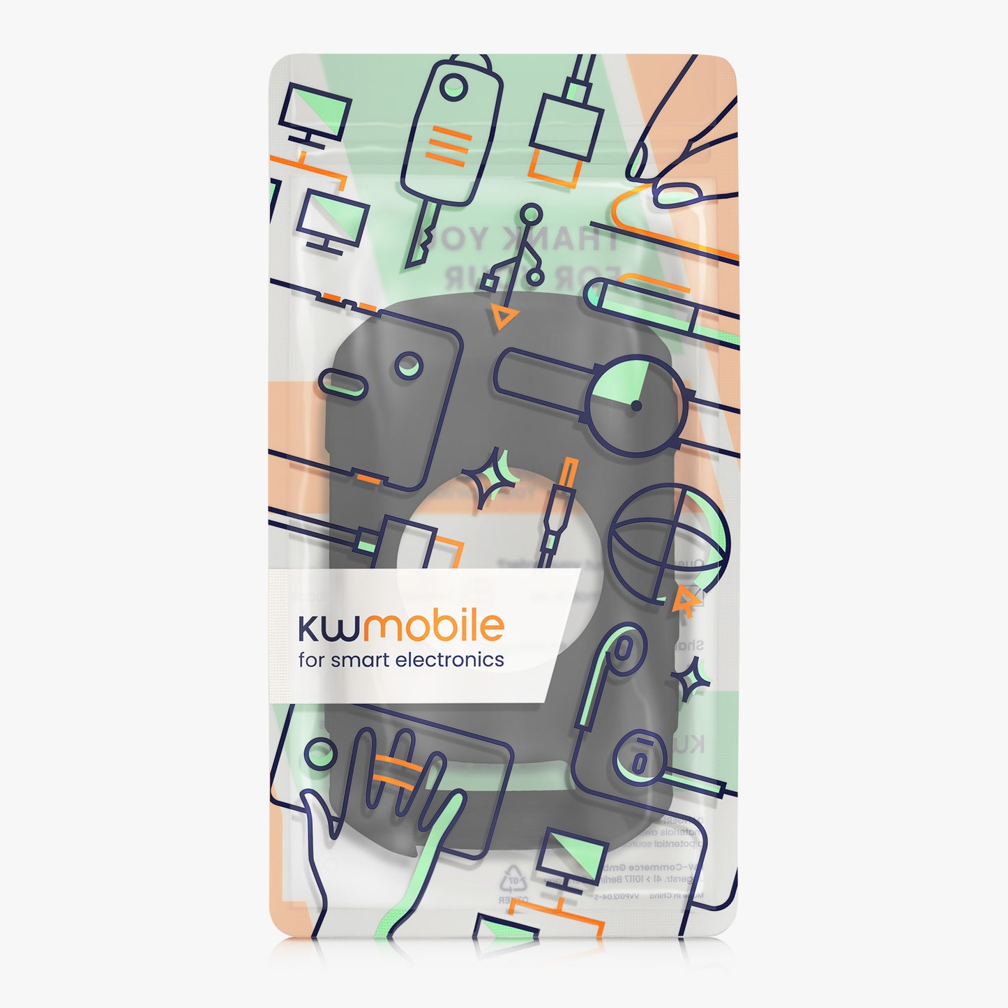 kwmobile Case Compatible with Garmin Edge 850 / 550 GPS Bike Case Protective Cover