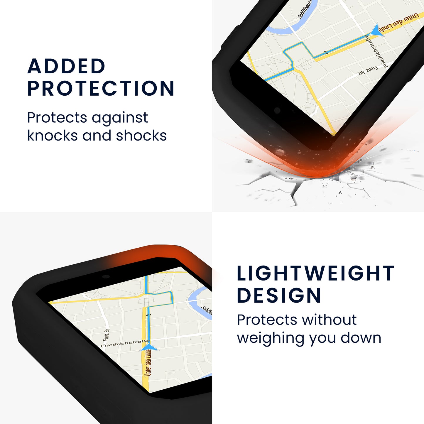 kwmobile Case Compatible with Garmin Edge 850 / 550 GPS Bike Case Protective Cover
