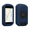 kwmobile Hülle kompatibel mit Garmin Edge 850 / 550 - Silikon GPS Fahrrad Case Schutzhülle Dunkelblau  